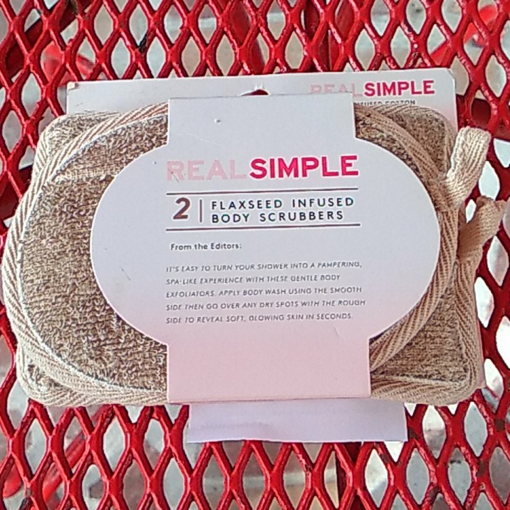 Flaxseed body scrubbers